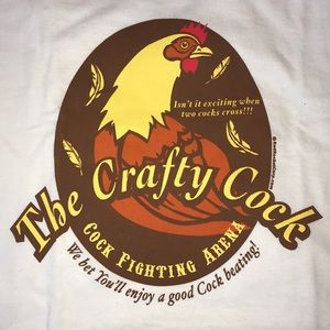 Funny joke silly humorous chicken shirt medium